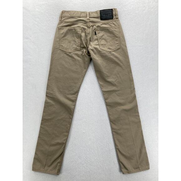 Levi's 511 Mens 29x32 Slim Fit Brown Denim Straight Leg Jeans Low Rise Black Tab - Picture 12 of 12